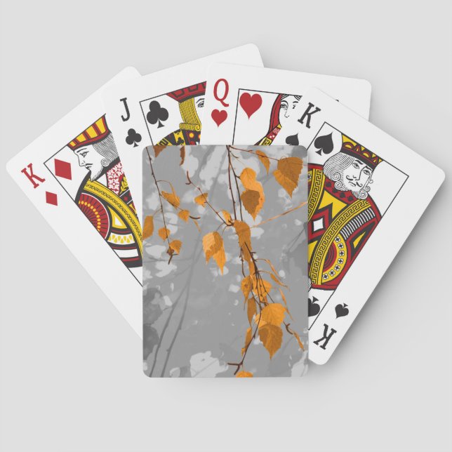 Autumn Leaves Poker Cards (Back)