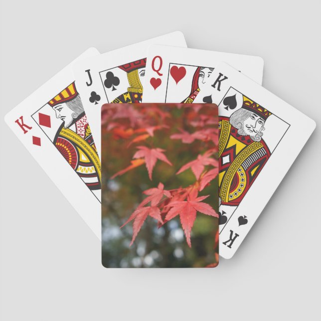 Autumn Leaves Poker Cards (Back)