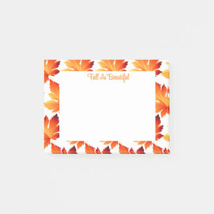 Autumn Leaves Post-it Notes