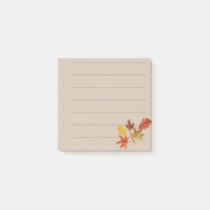 Autumn Leaves Post-it Notes