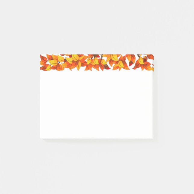 Autumn Leaves Post It Notes (Front)