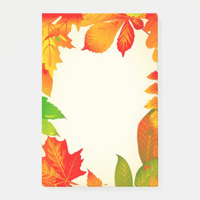 Autumn Leaves Post-it Notes (Front)