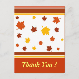 Autumn leaves postcard