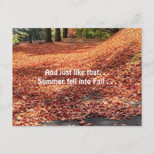 Autumn Leaves Postcard