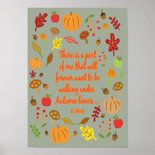 Autumn Leaves Poster (Front)