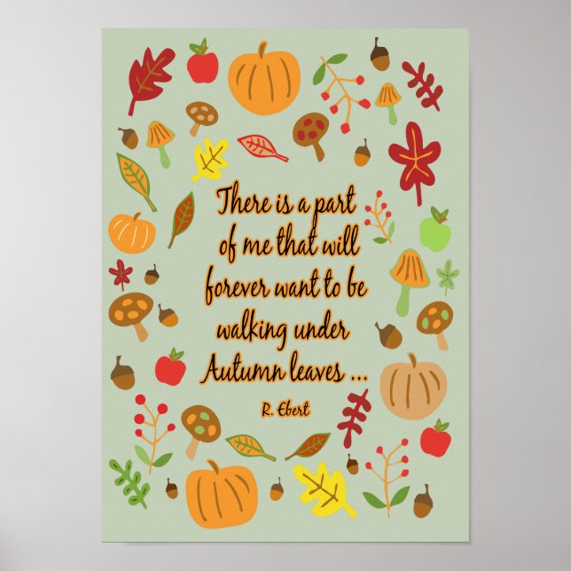 Autumn Leaves Poster (Front)
