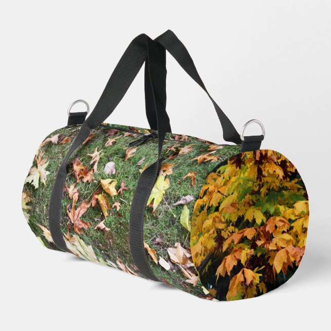 Autumn Leaves Print Cut Sew Bag (Left Corner)
