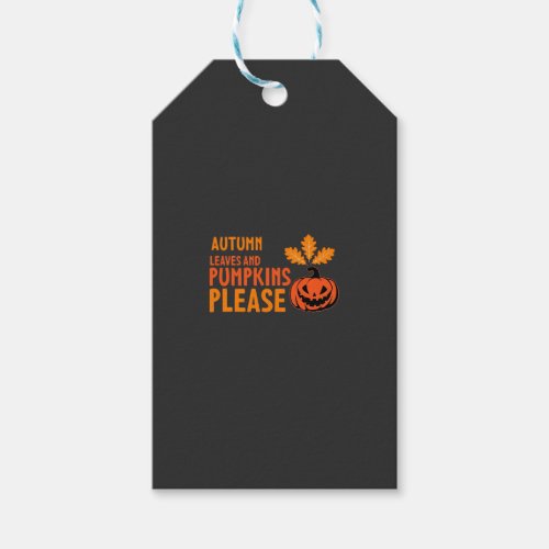 Autumn Leaves Pumpkins Please Halloween Pumpkin Or Gift Tags