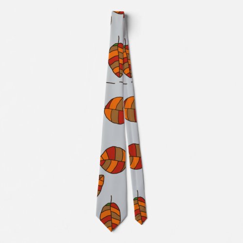 Autumn Leaves Red Leaf Pattern on any Color Tie