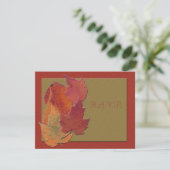 Autumn Leaves Response Card (Standing Front)