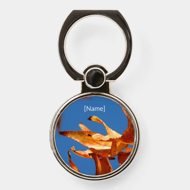 Autumn Leaves Ring Holder • Add Your Name (Front)