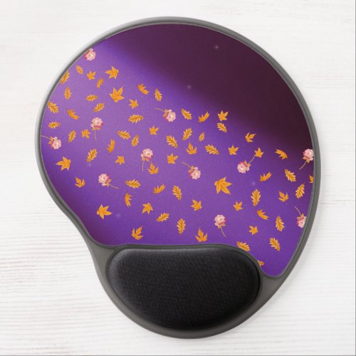 Autumn Leaves  Roses  Gel Mouse Pad