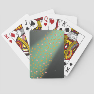 Autumn Leaves &  Roses Playing Cards