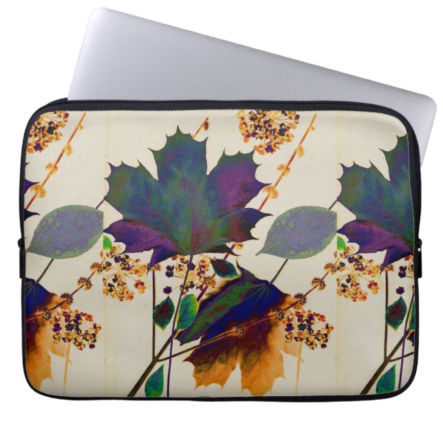 Autumn Leaves Royal Colors Electronics Bag (Front)