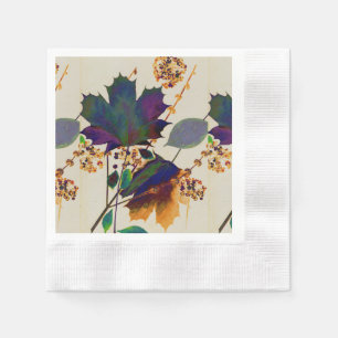 Autumn Leaves Royal Colors  Napkins
