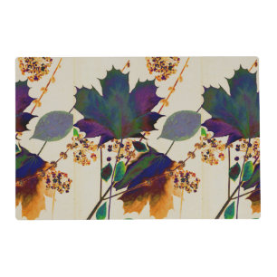 Autumn Leaves Royal Colors Placemat