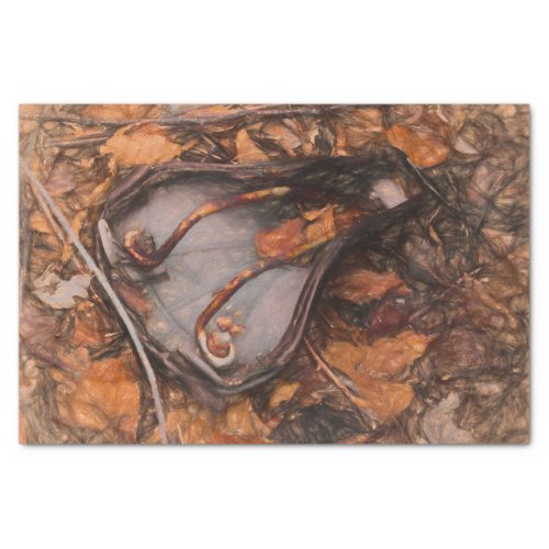 Autumn Leaves Rustic Vintage Country Bicycle Seat Tissue Paper