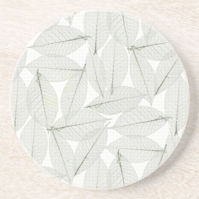 Autumn Leaves Sandstone Coaster (Front)