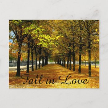 Autumn Leaves Save The Date Post Card by bridalwedding at Zazzle