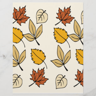Autumn Leaves Scrapbook Paper