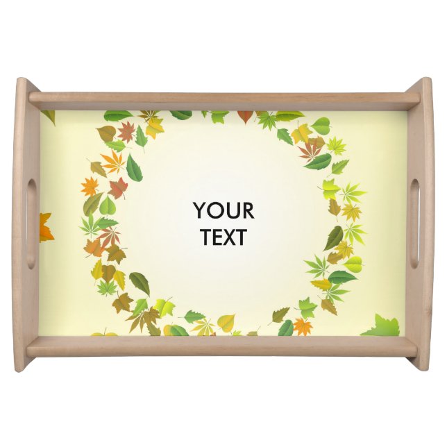 Autumn leaves serving tray (Front)
