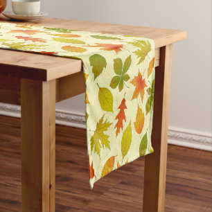 Autumn Leaves Short Table Runner