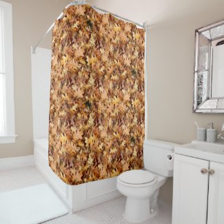 AUTUMN LEAVES SHOWER CURTAIN