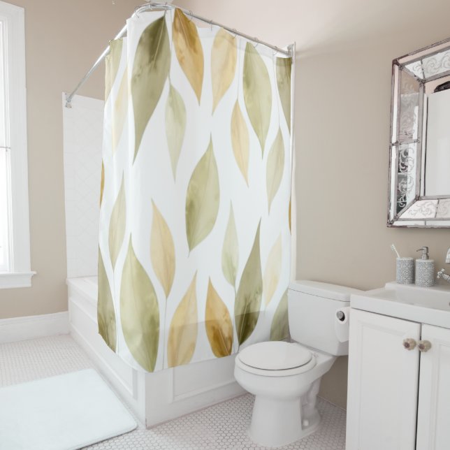 Autumn Leaves Shower Curtain (In Situ)