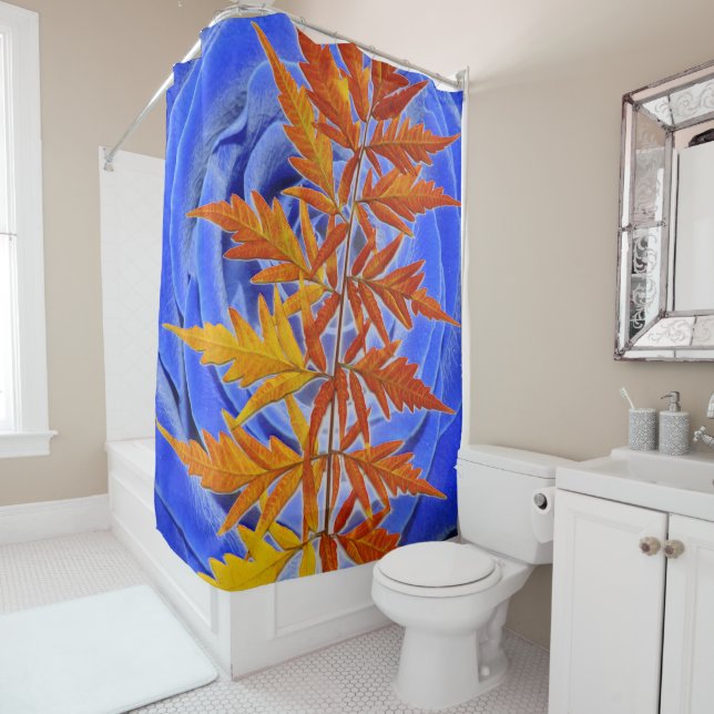 Autumn Leaves Shower Curtain (In Situ)