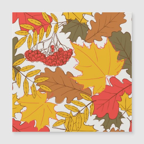 Autumn leaves simple seamless pattern