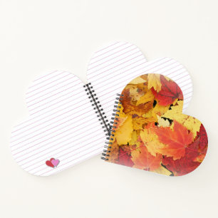 Autumn Leaves Spiral Notebook