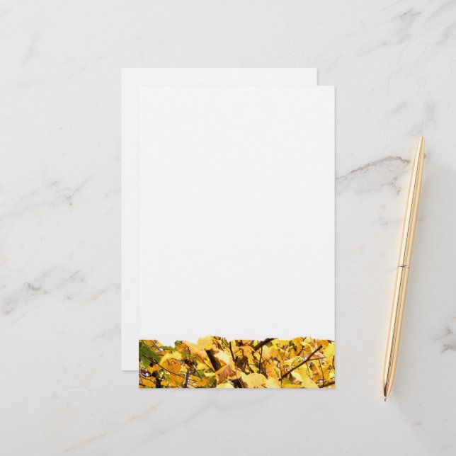 AUTUMN LEAVES STATIONERY (Front/Back In Situ)