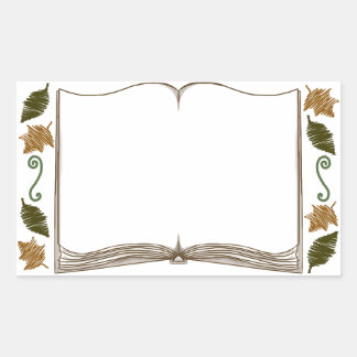 Autumn Leaves Sticker Bookplate