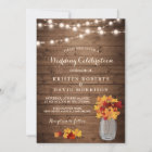 Autumn Leaves String Lights Rustic Fall Wedding