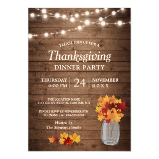 thanksgiving invitation card