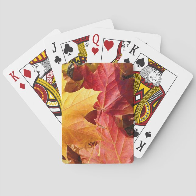 Autumn leaves - Stunning! Poker Cards (Back)