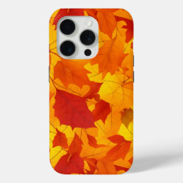 Autumn leaves styled design iPhone 15 pro case