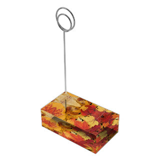 Autumn Leaves Table Card Holder