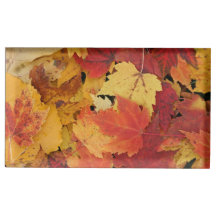Autumn Leaves Table Card Holder