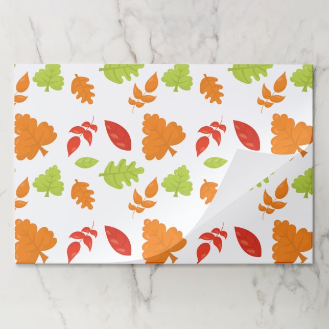 Autumn Leaves Tearaway Paper Placemats (Folded)