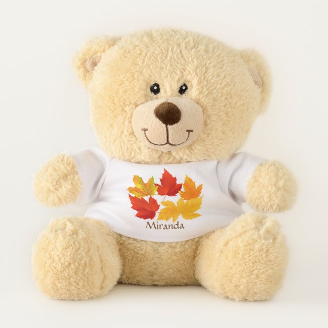 Autumn Leaves Teddy Bear