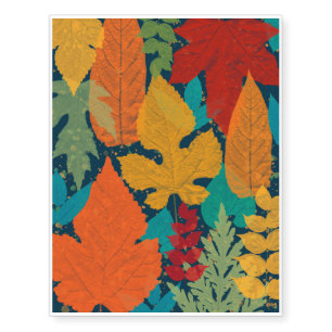 Autumn leaves temporary tattoos