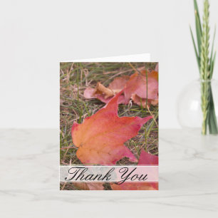 Autumn Leaves Thank You Card