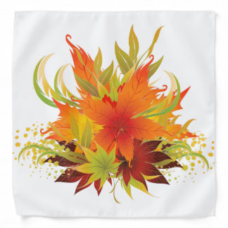 Autumn Leaves Thanksgiving Bandana