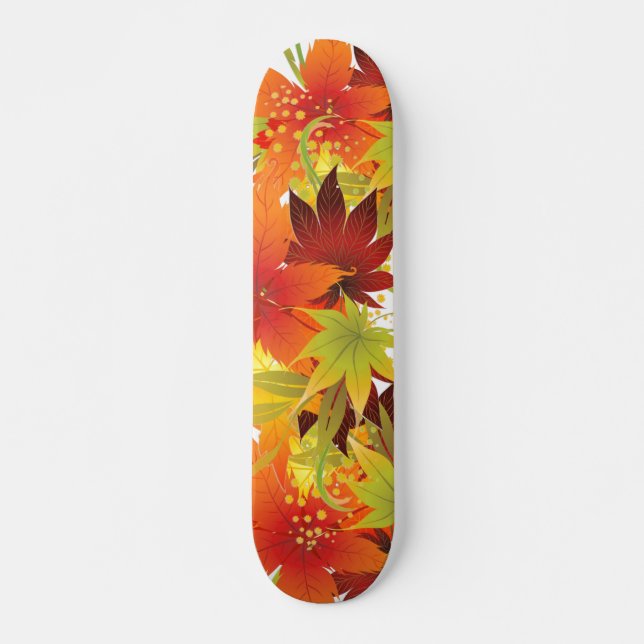 Autumn Leaves Thanksgiving Bandana Skateboard (Front)