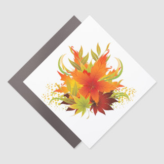 Autumn Leaves Thanksgiving Car Magnet