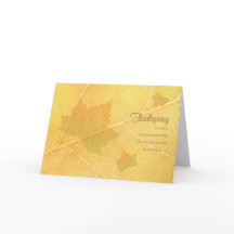 Autumn Leaves / Thanksgiving Card