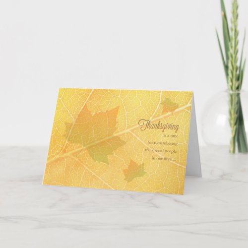 Autumn Leaves  Thanksgiving Card