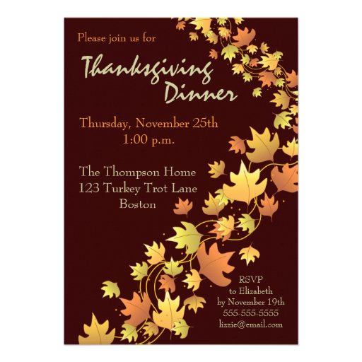 2,000+ Thanksgiving Dinner Invitations, Thanksgiving Dinner ...