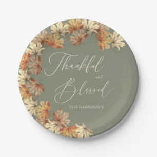 Autumn Leaves Thanksgiving Dinner Paper Plates
